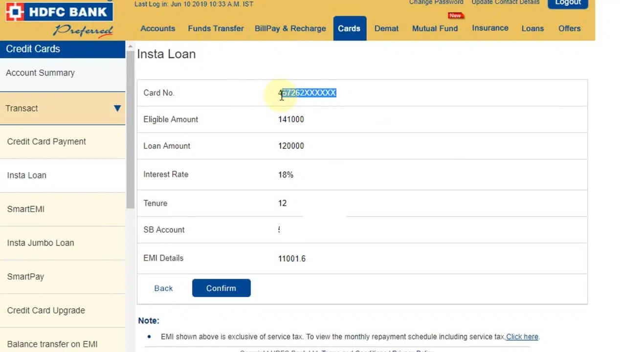 Credit Card Se Loan Kaise Le step by step process (6)