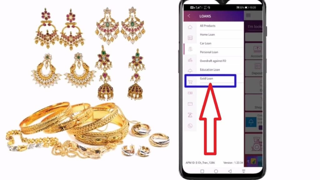 gold loan section pe click kare yono sbi se gold loan le
