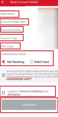 Aadhar Card Loan 50000: Bank detail ko daale