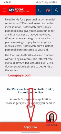 Kotak Mahindra Bank Se Personal Loan Kaise Le Online Process