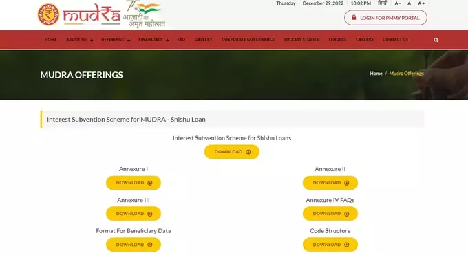 Shishu Mudra Loan Schemes Hindi
