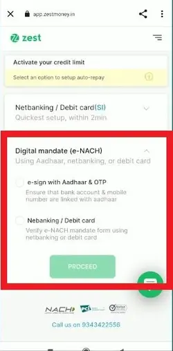 aadhar card se 1000 ka loan zestmoney app ki help se online le