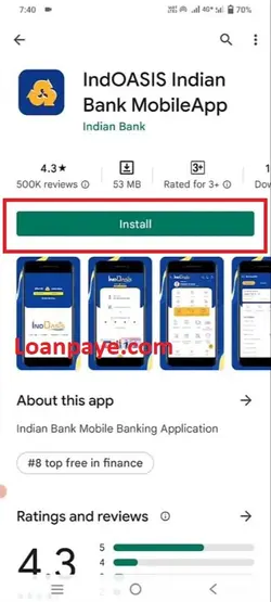 Indian Bank Mobile Banking Registration Online Hindi