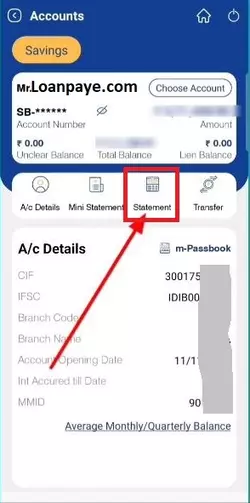 Indian Bank Statement Download Online Step By Step Process