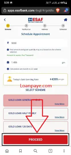Esaf gold loan apply (6)