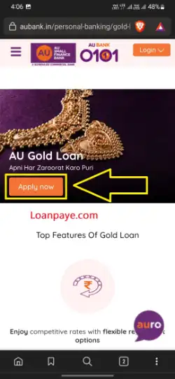 How to apply Au Small Finance Bank Gold Loan (4)