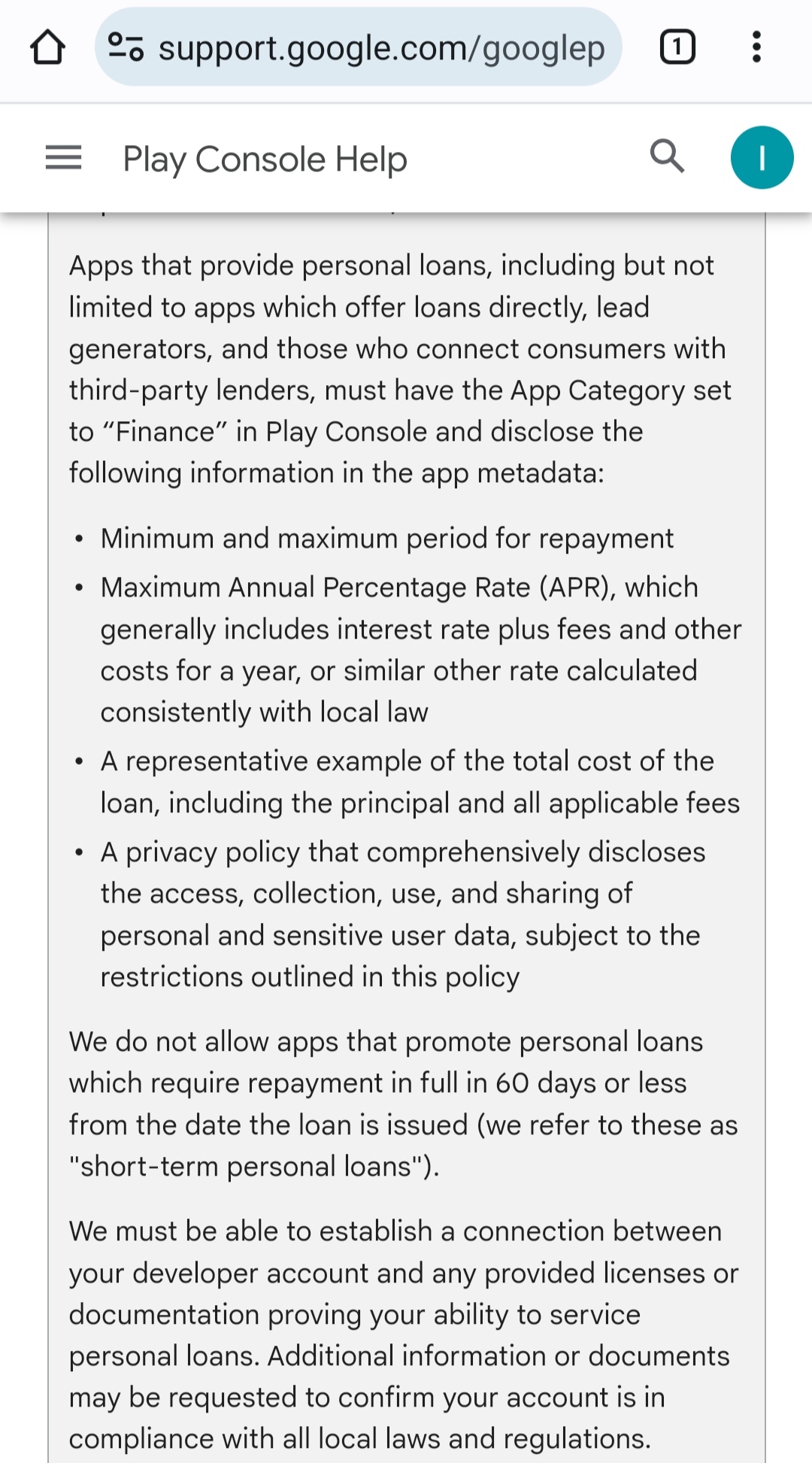 Google Play Console Rule Or Policy