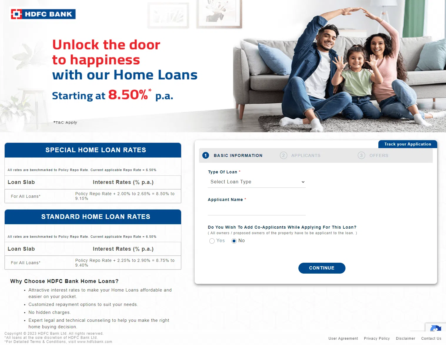 HDFC Home Loan Official Page Apply