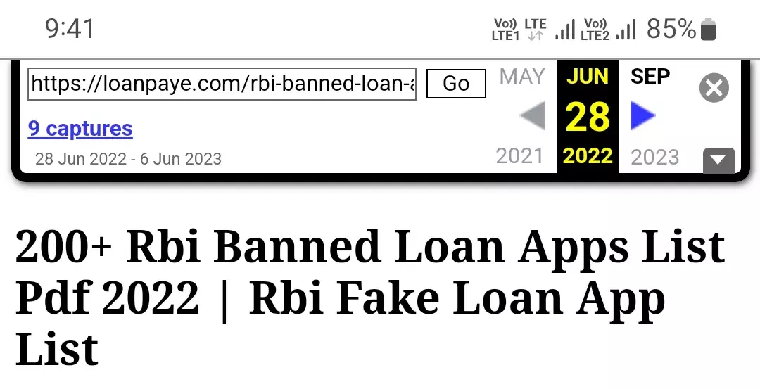 Loanpaye old article 28 Jun 2022 of fake loan apps