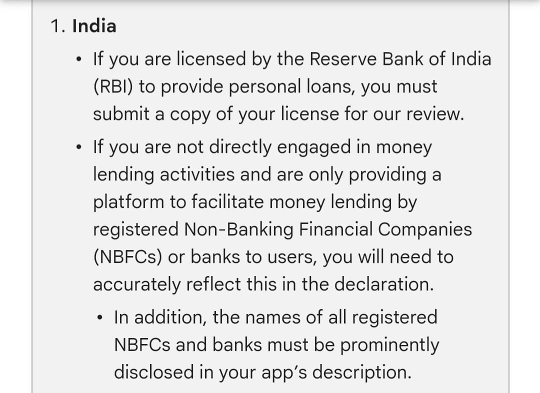 RBI Policy Fake Loan Ke Related