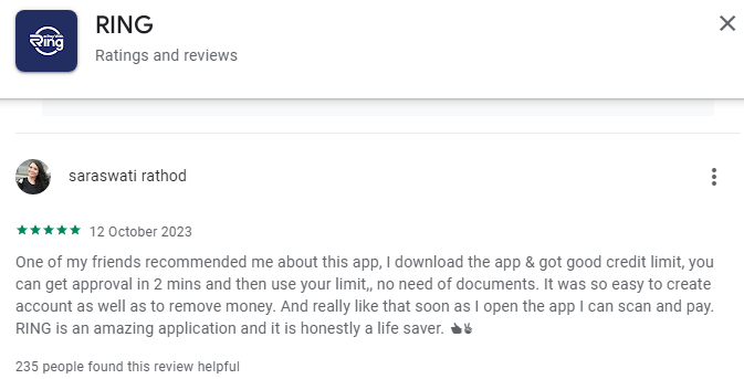 ring loan app user reviews