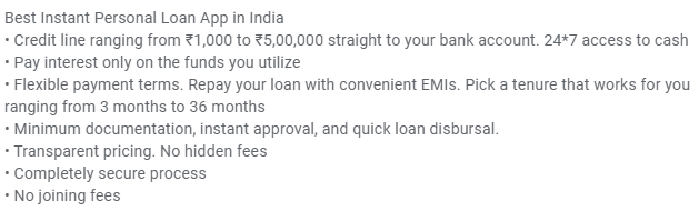 stashfin loan app features and details
