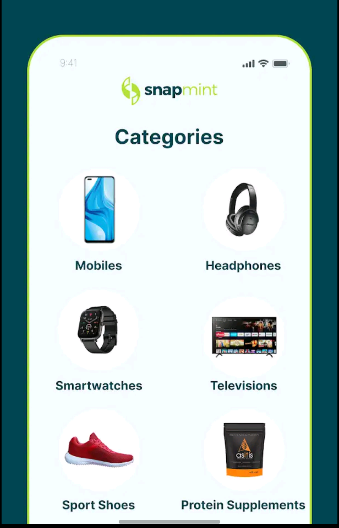 snapmint paylater services via categories