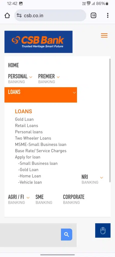 CSB se personal loan kaise le step by step process