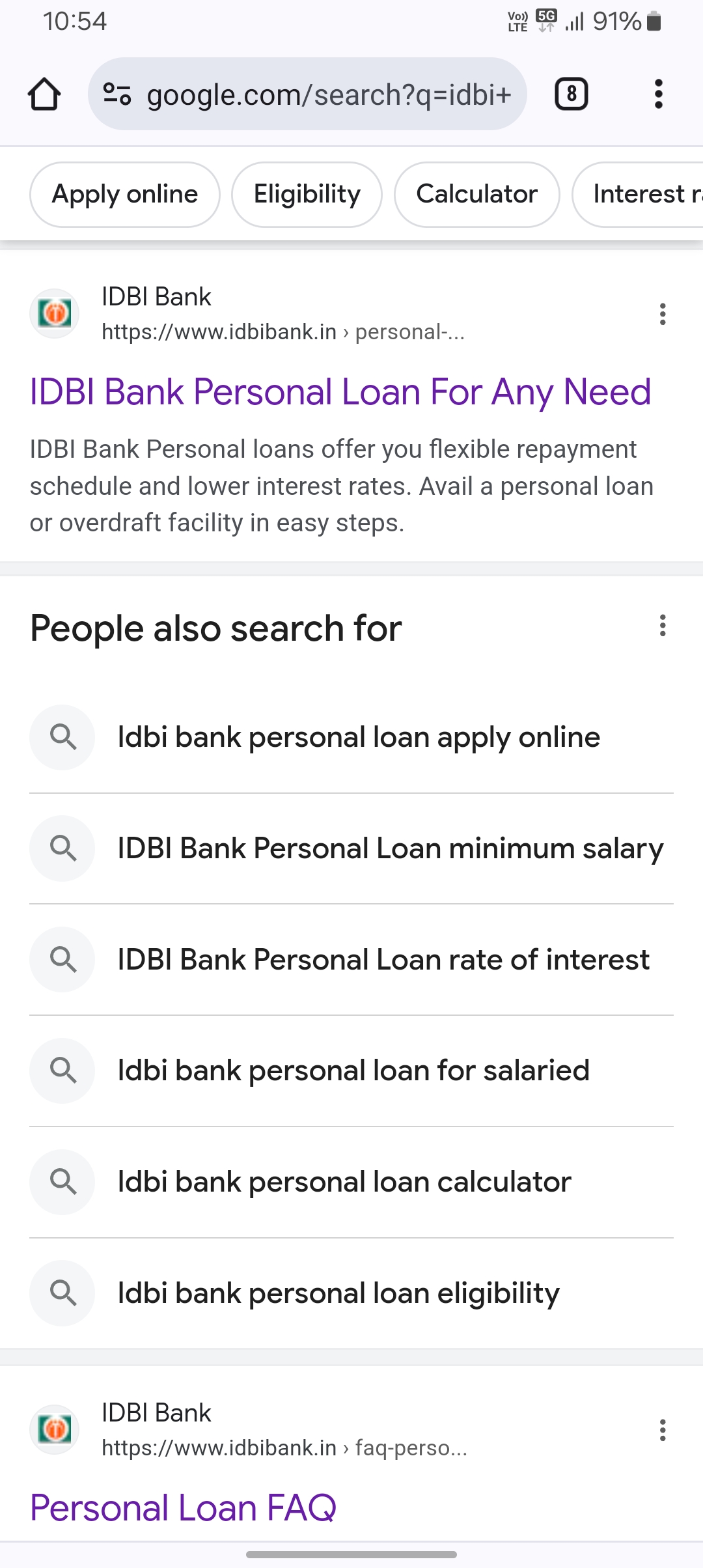 Aise milega IDIBI Bank se personal loan step by step process