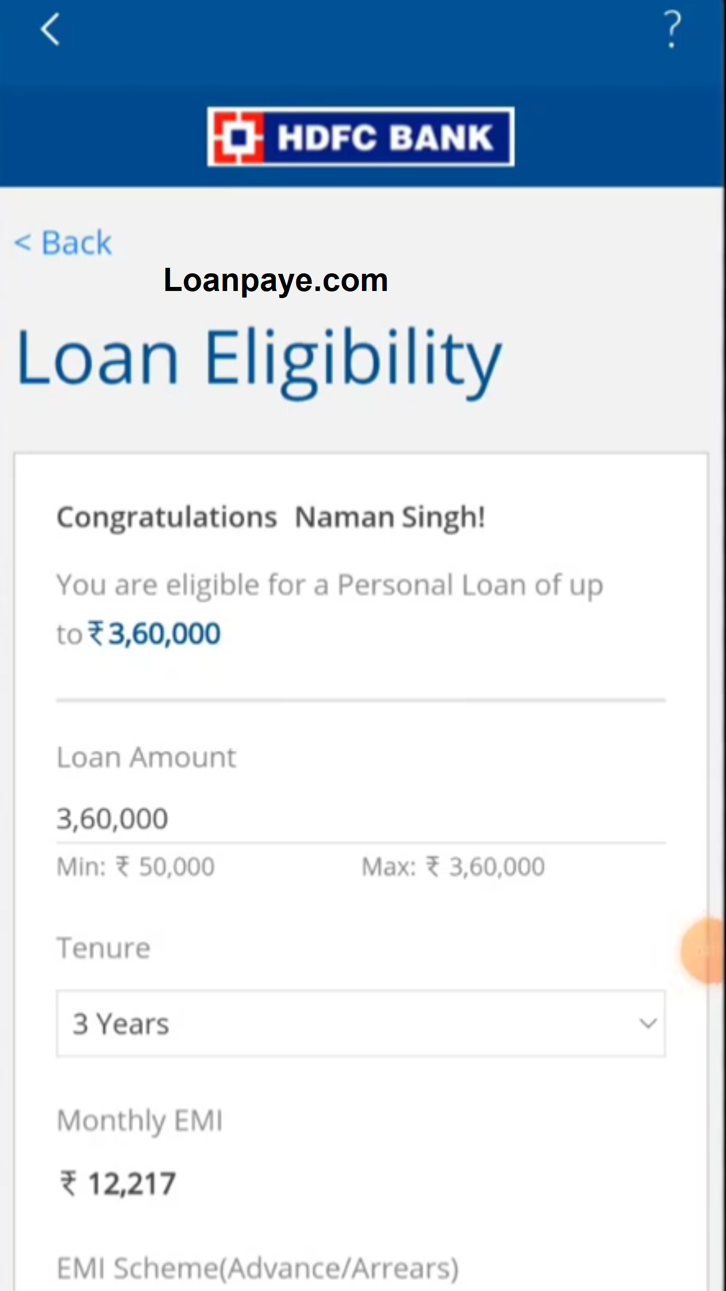 HDFC Bank personal loan online apply process stepby step
