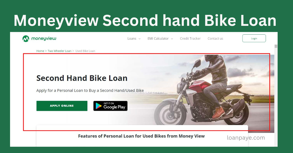 Moneyview Second hand Bike Loan
