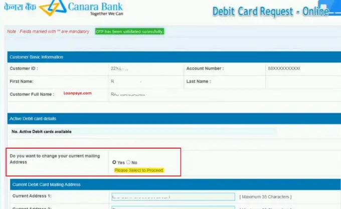 Canara Bank Atm Card Apply Online Hindi